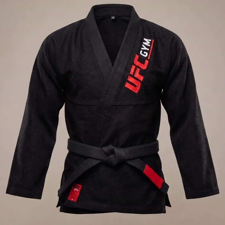 El mismo kimono con cinturón negro
