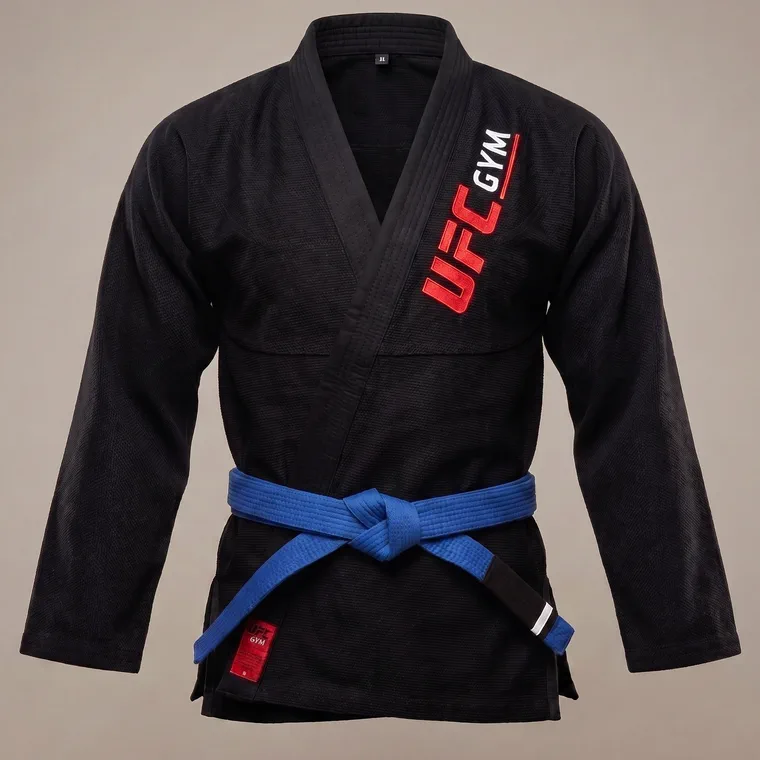 El mismo kimono con cinturón azul